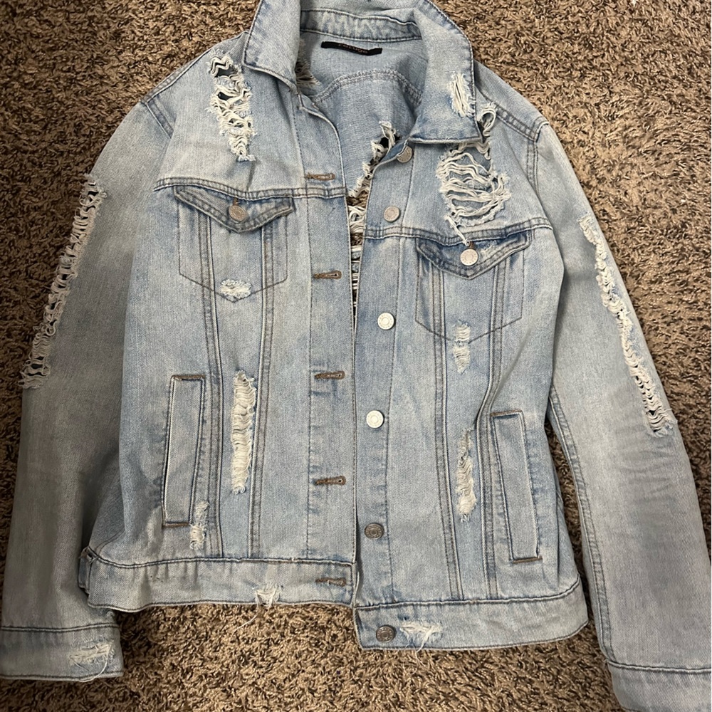 ripped jean jacket